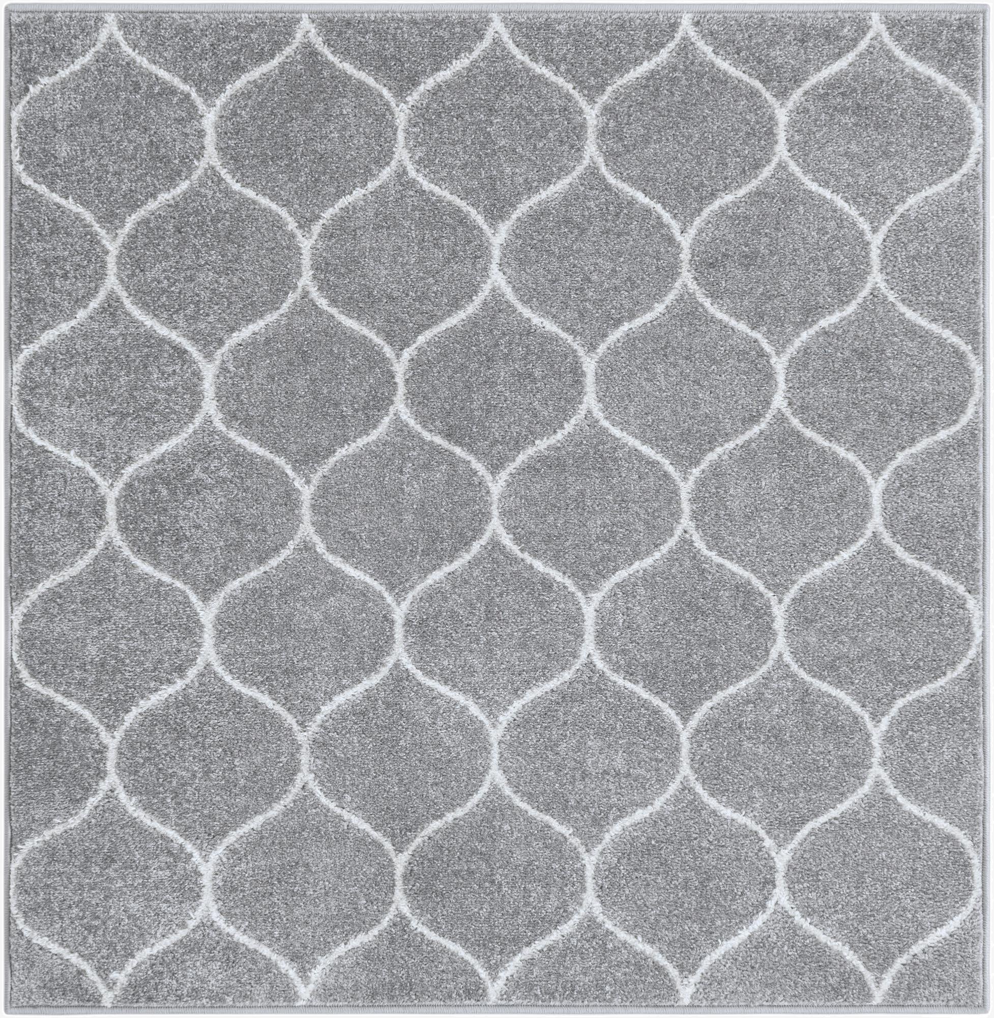 Primary image  4' x 4' Lattice Frieze Square Rug