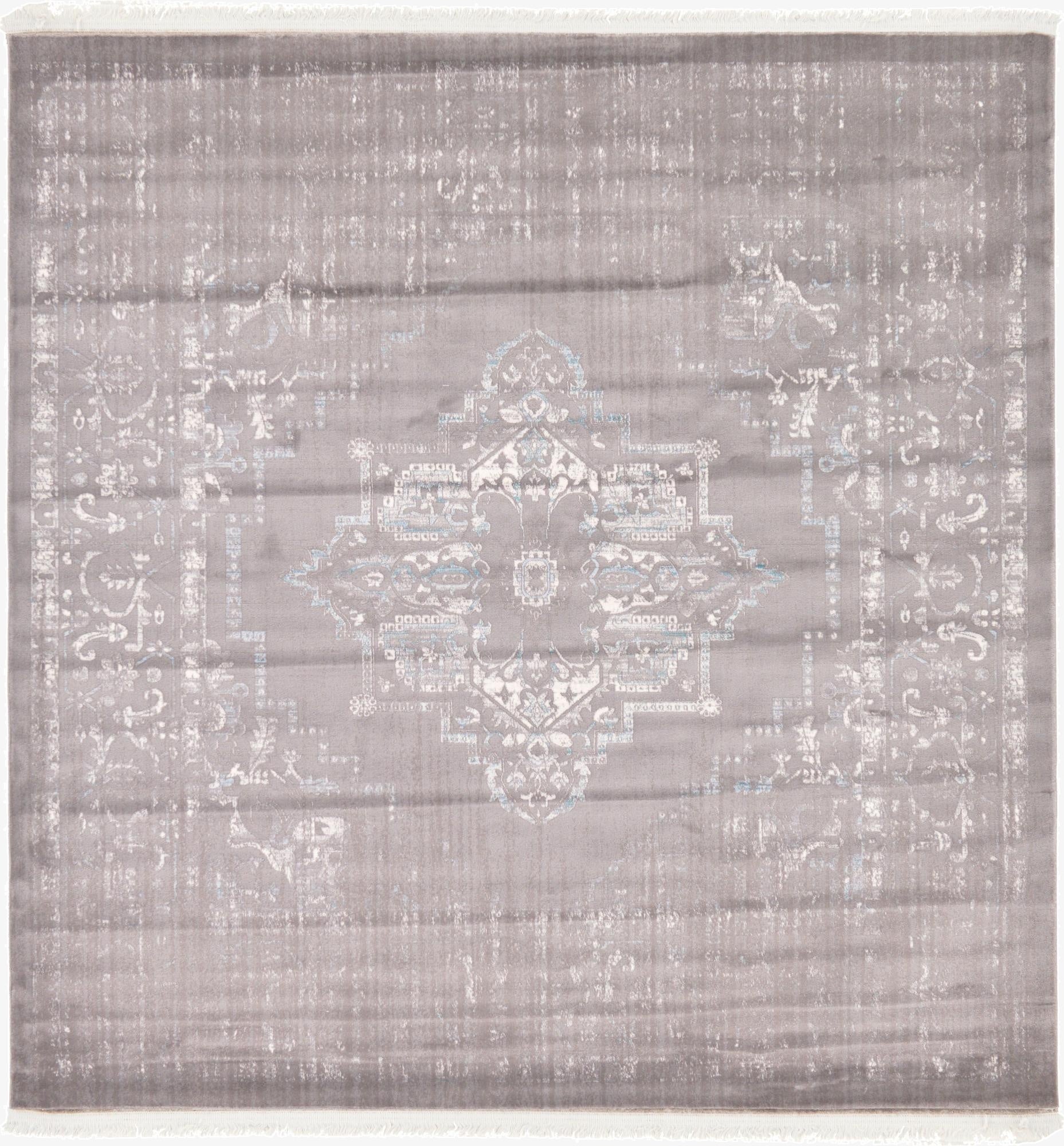  8' x 8' Modern Classical Square Rug