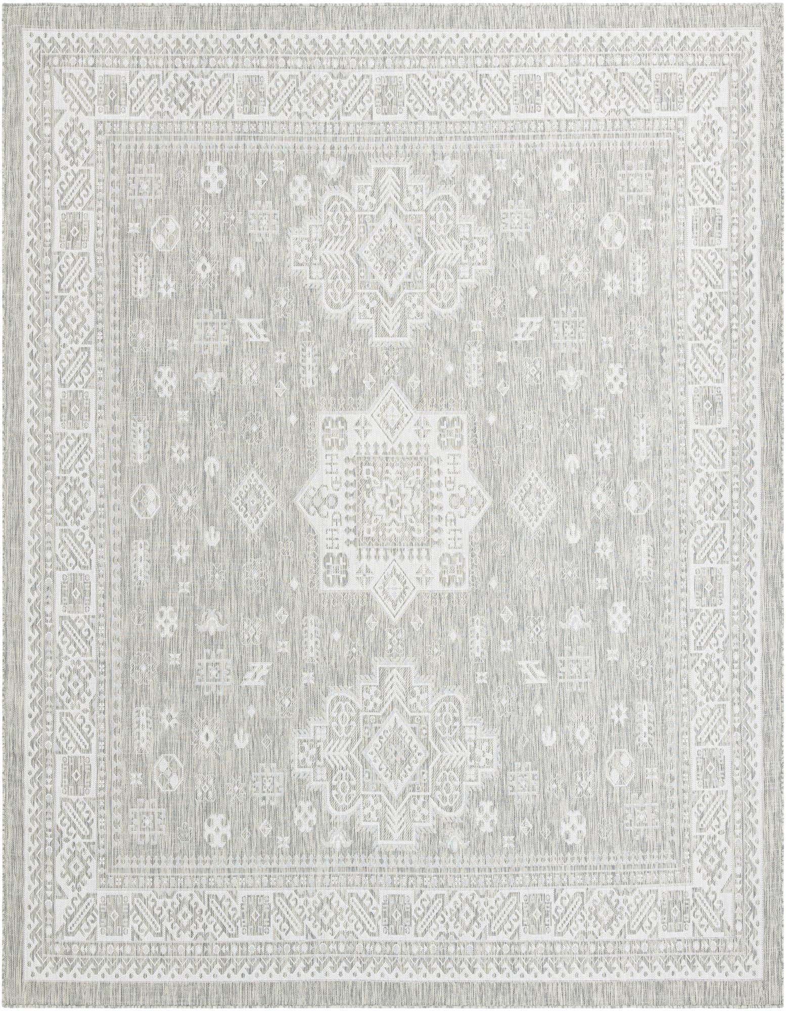 Primary image  11' x 11'  Washable Aztec Indoor / Outdoor Square Rug