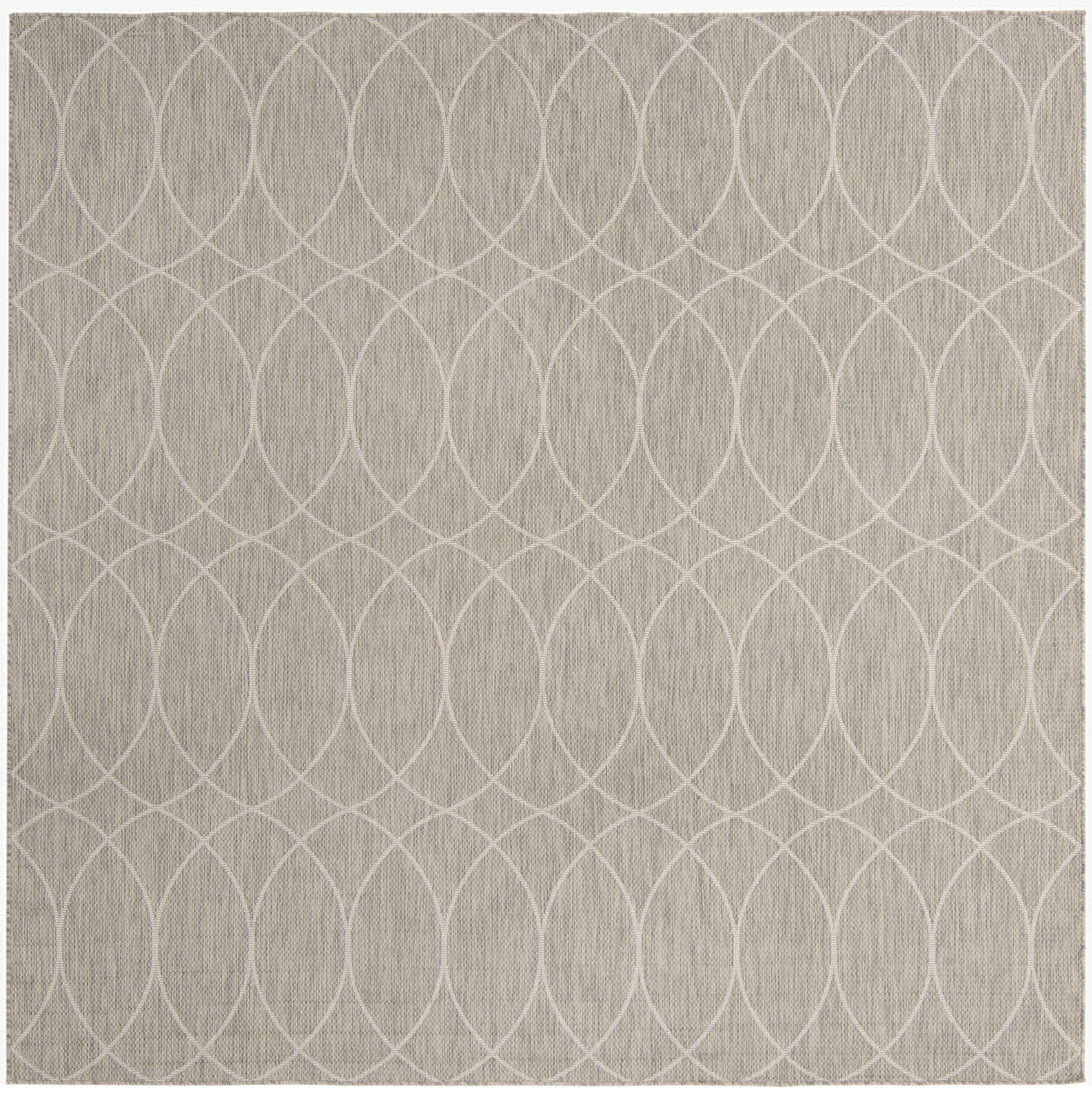  10' x 10'  Washable Lattice Indoor / Outdoor Square Rug