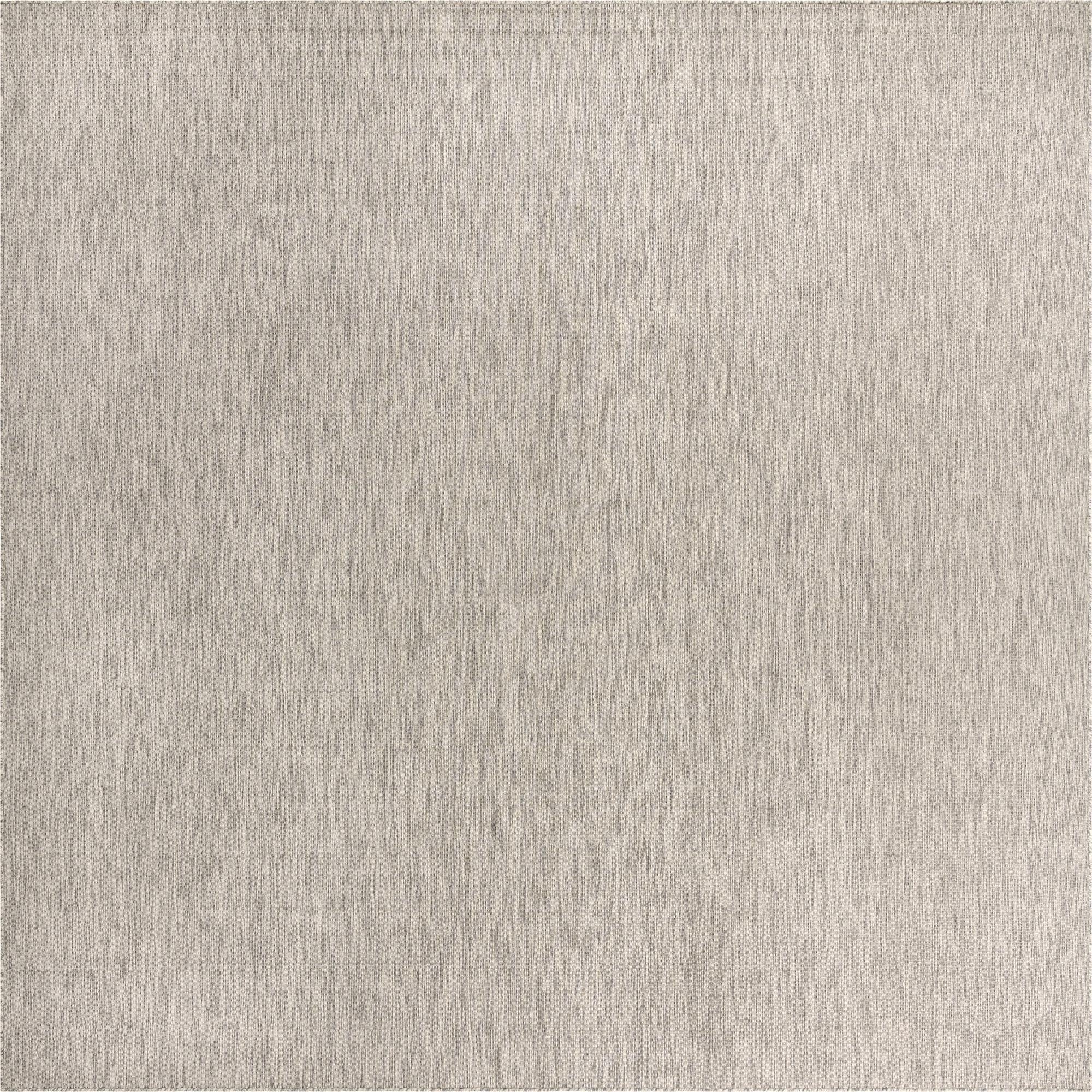  13' x 13'  Washable Solid Indoor / Outdoor Square Rug