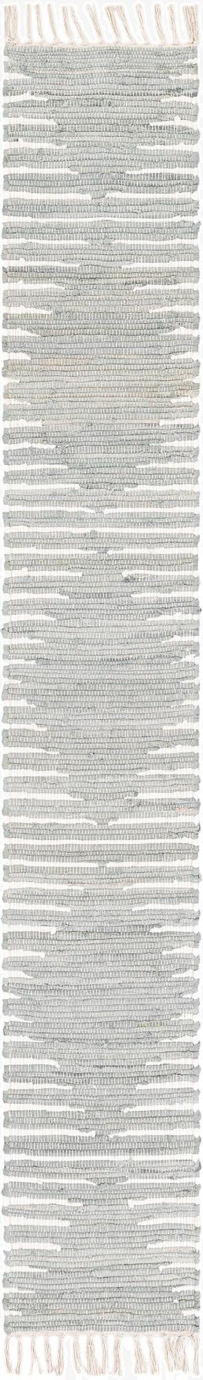  1' 2 x 8'  Hand Woven Chindi Cotton Table Runner Rug