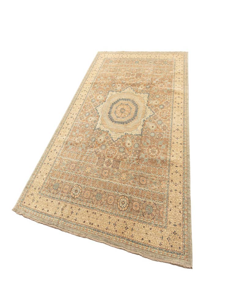 Detail image of  6' 9 x 9' 9  Hand Knotted Amina Rug