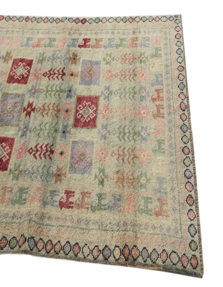 Detail image of  4' x 6'  Hand Knotted Ariana Ziegler Wool Rug