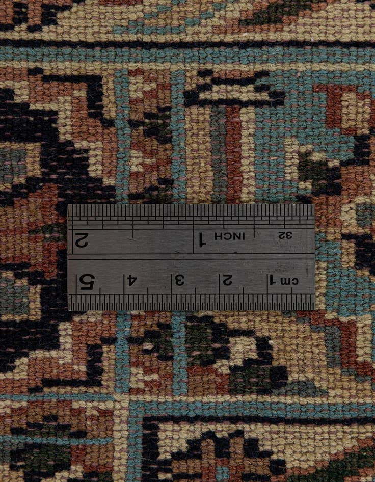 Detail image of  4' 3 x 6' 4  Hand Knotted Bokhara Oriental Wool Rug