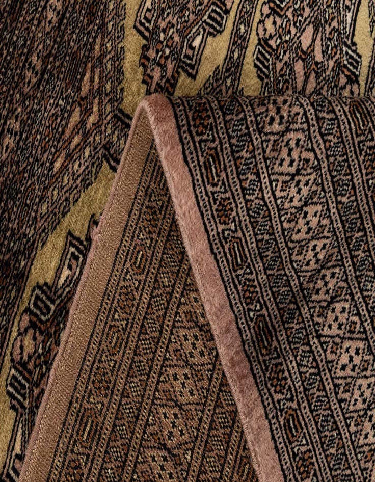 Detail image of  4' 4 x 5' 5  Hand Knotted Bokhara Oriental Wool Rug
