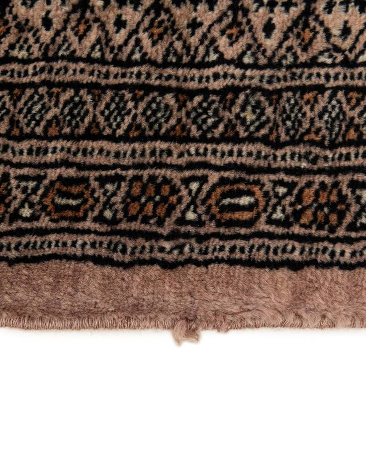 Detail image of  4' 4 x 5' 5  Hand Knotted Bokhara Oriental Wool Rug