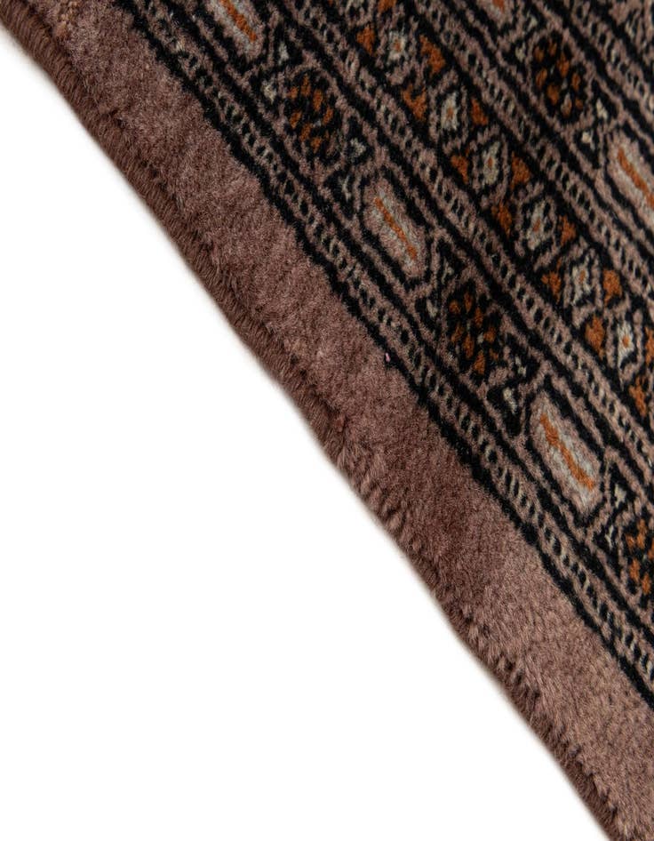 Detail image of  4' 3 x 6' 5  Hand Knotted Bokhara Oriental Wool Rug