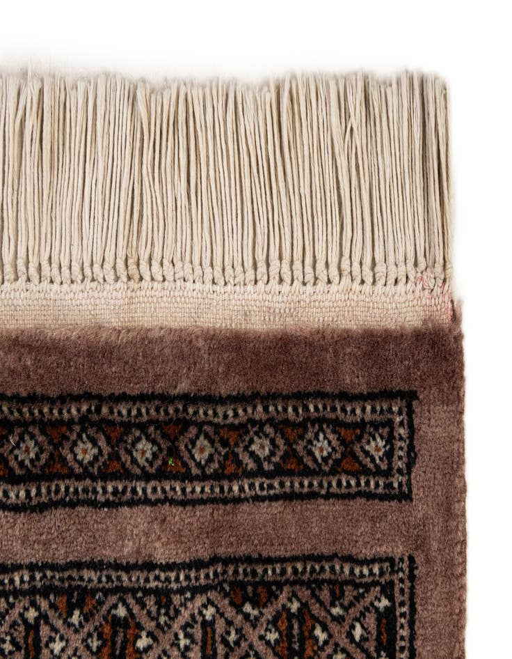 Detail image of  4' 3 x 6' 5  Hand Knotted Bokhara Oriental Wool Rug