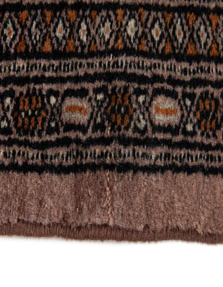 Detail image of  4' 3 x 6' 5  Hand Knotted Bokhara Oriental Wool Rug