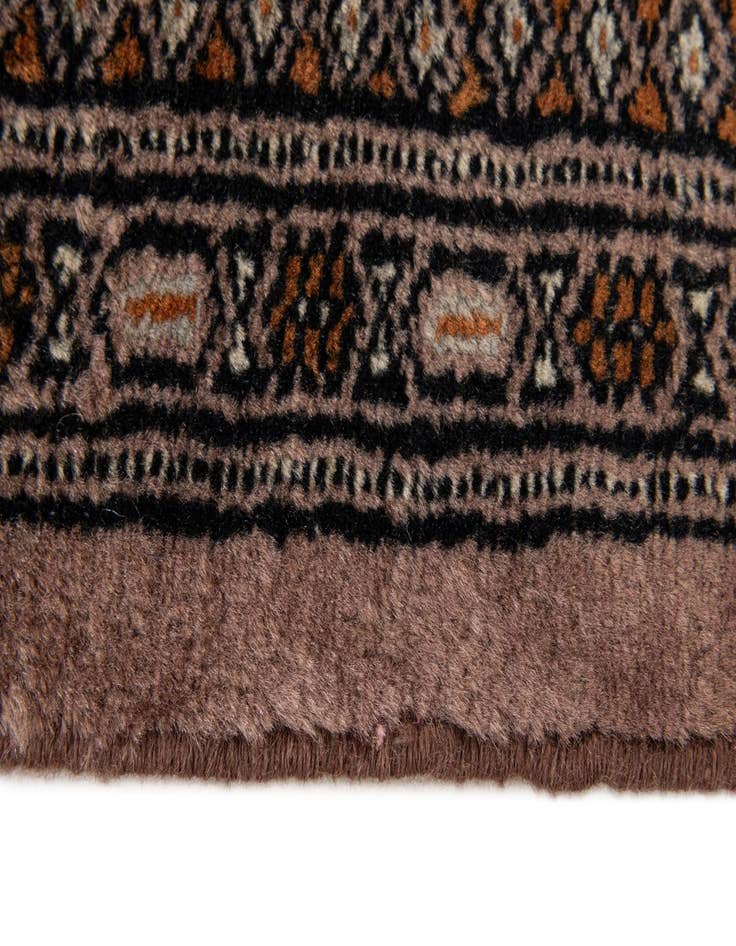 Detail image of  4' 3 x 6' 5  Hand Knotted Bokhara Oriental Wool Rug