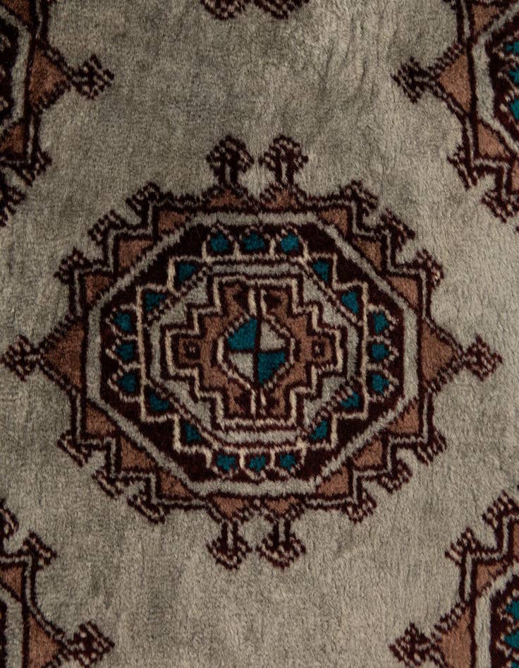 Detail image of  2' 1 x 3' 2  Hand Knotted Bokhara Oriental Wool Rug