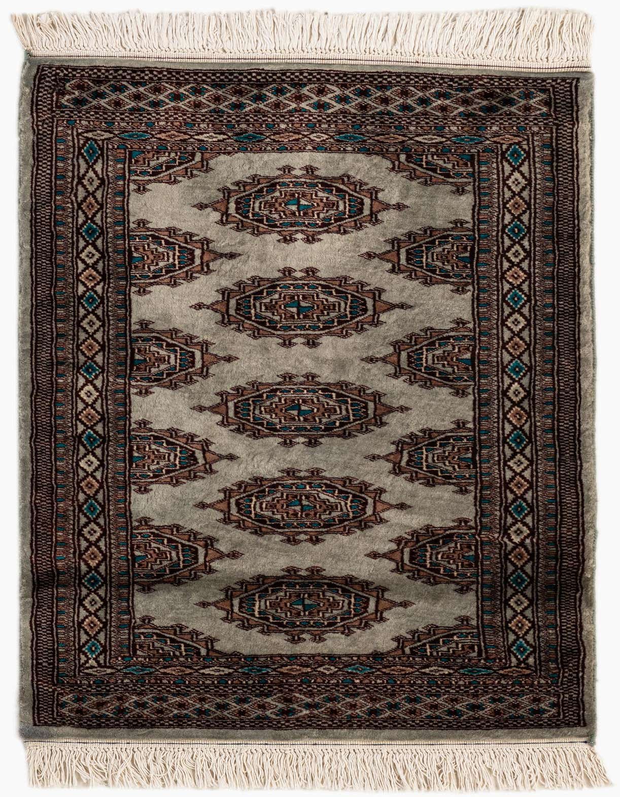 Primary image  2' 1 x 3' 2  Hand Knotted Bokhara Oriental Wool Rug