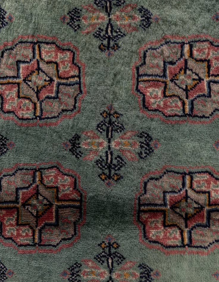 Detail image of  3' 1 x 5' 1  Hand Knotted Bokhara Wool Rug