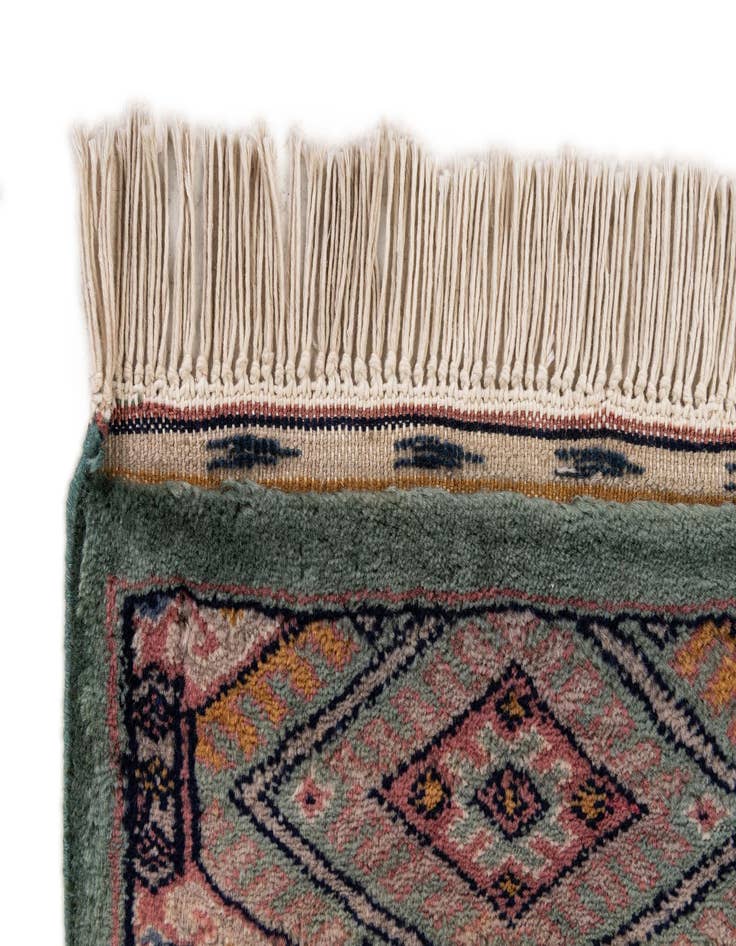 Detail image of  3' 1 x 5' 1  Hand Knotted Bokhara Wool Rug