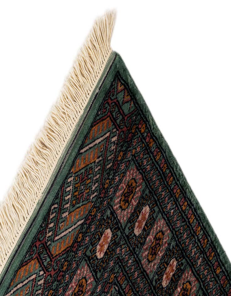 Detail image of  3' 1 x 5' 1  Hand Knotted Bokhara Wool Rug