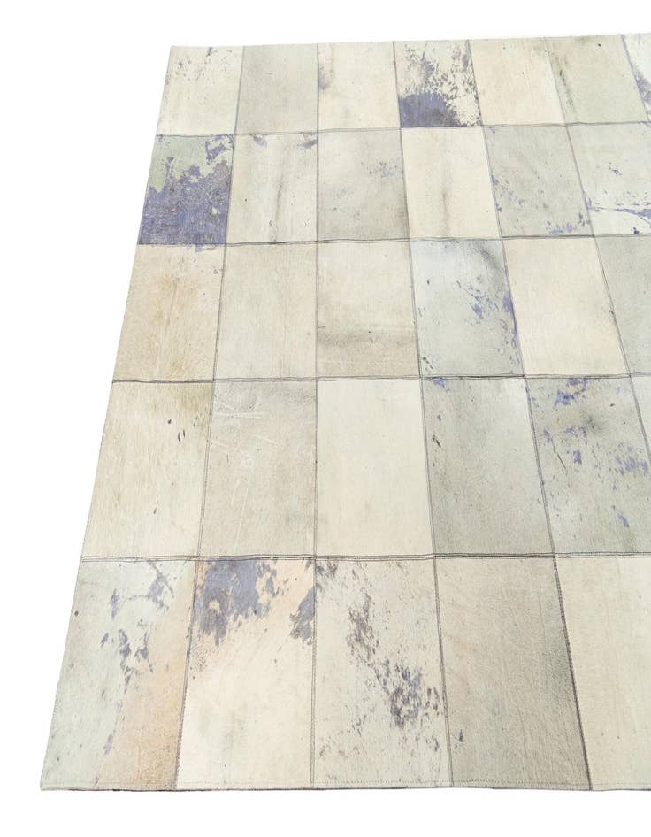 Detail image of  5' x 7' 9 Cowhide Leather Rug