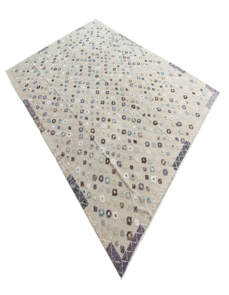 Detail image of  8' 10 x 12'  Hand Knotted Darya Wool Rug