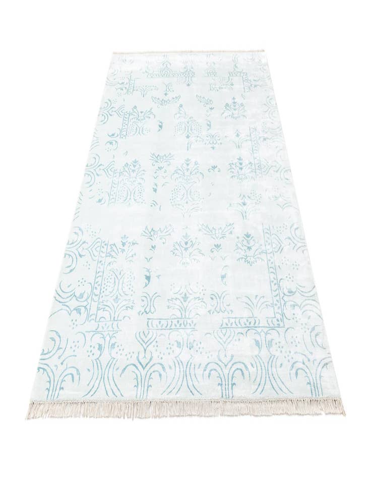 Detail image of  5' 7 x 8'  Hand Knotted Darya Wool Rug