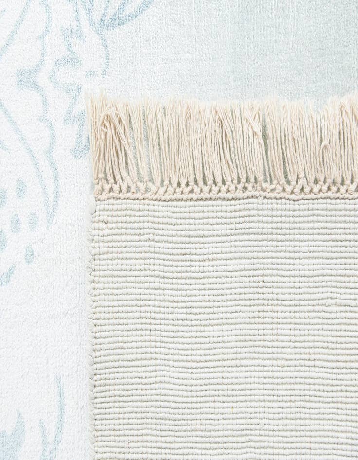 Detail image of  5' 7 x 8'  Hand Knotted Darya Wool Rug