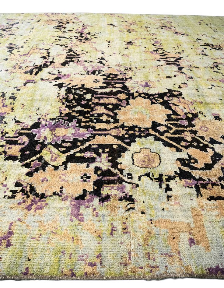 Detail image of  12' 2 x 15'  Hand Knotted Darya Wool Rug