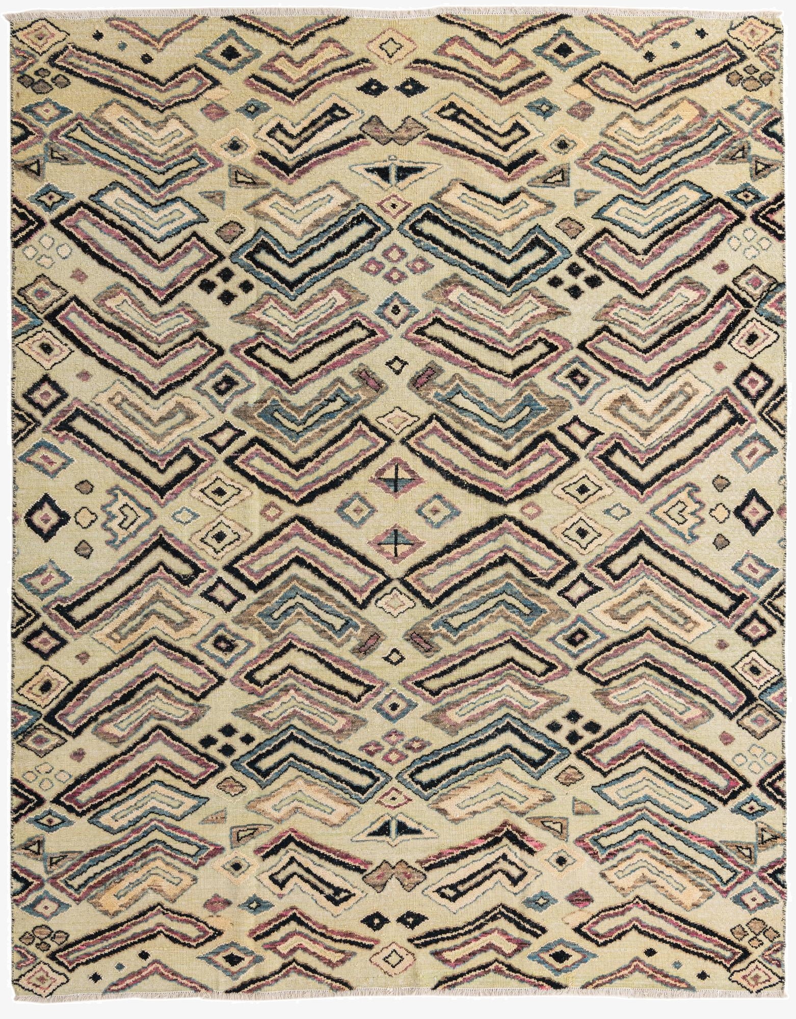  8' 1 x 10' 2  Hand Knotted Darya Wool Rug