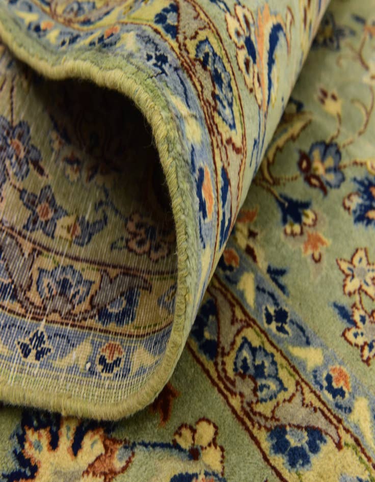 Detail image of  9' 5 x 12' 10  Hand Knotted Isfahan Persian Wool Rug