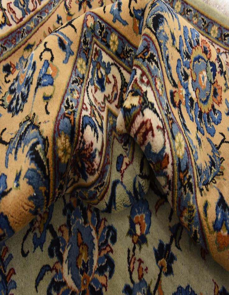 Detail image of  9' 10 x 13' 9  Hand Knotted Kashan Persian Wool Rug