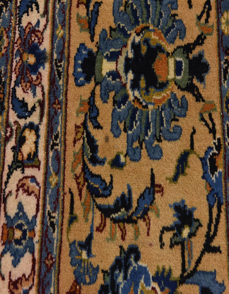 Detail image of  9' 10 x 13' 9  Hand Knotted Kashan Persian Wool Rug