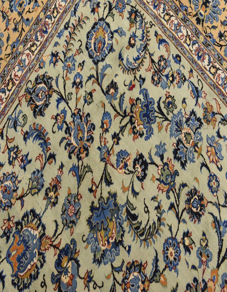Detail image of  9' 10 x 13' 9  Hand Knotted Kashan Persian Wool Rug