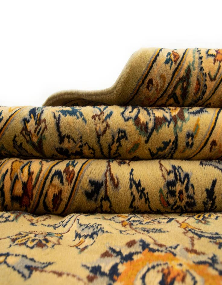 Detail image of  9' 11 x 13' 2  Hand Knotted Kashan Persian Wool Rug