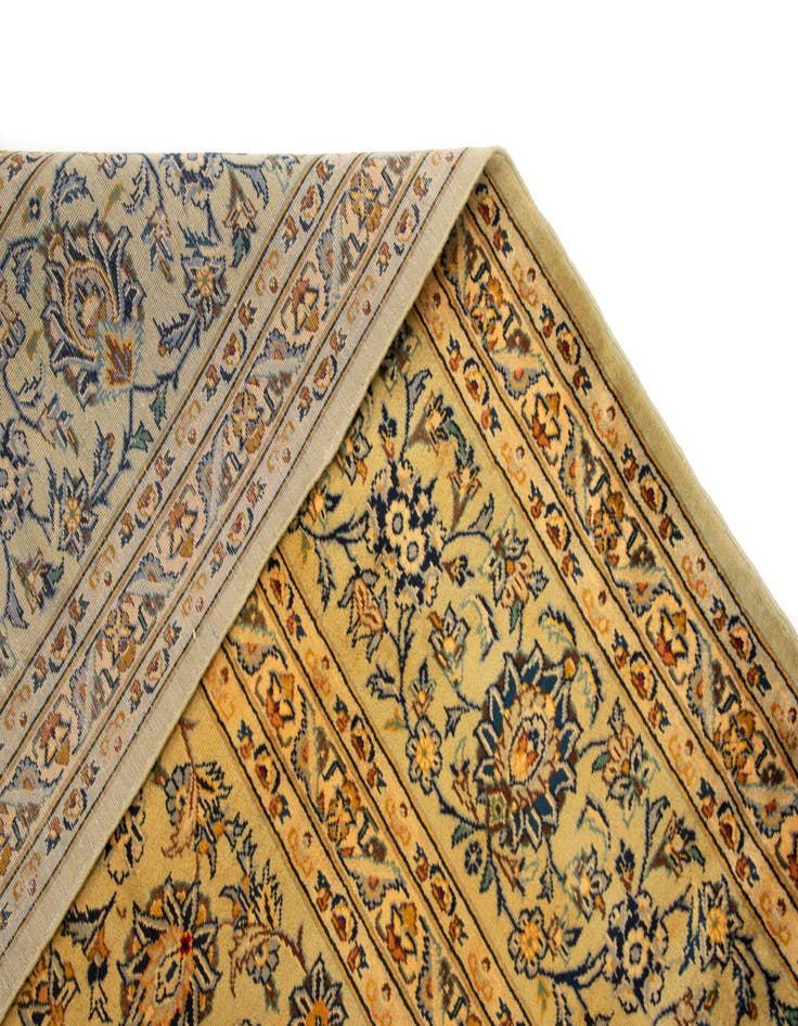 Detail image of  9' 11 x 13' 2  Hand Knotted Kashan Persian Wool Rug