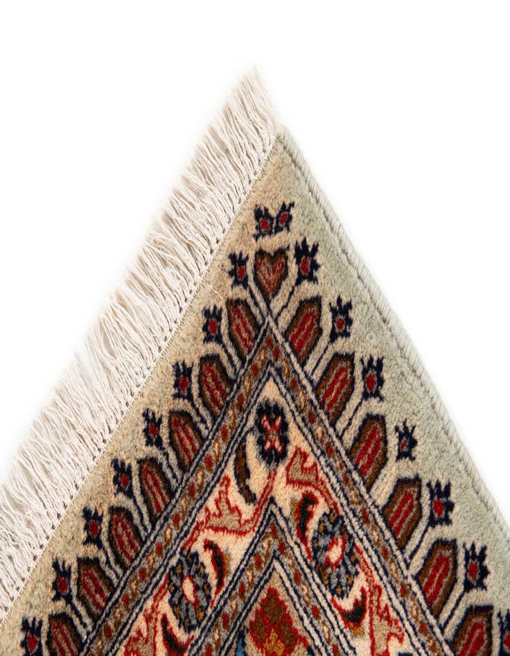 Detail image of  6' 6 x 9' 9  Hand Knotted Kashan Persian Rug