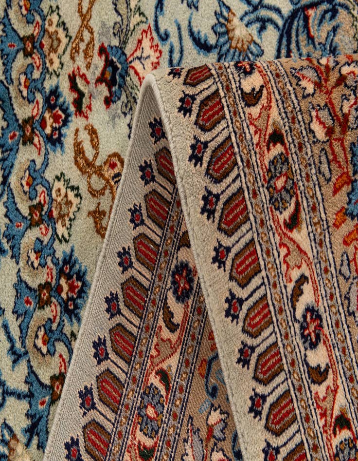 Detail image of  6' 6 x 9' 9  Hand Knotted Kashan Persian Rug