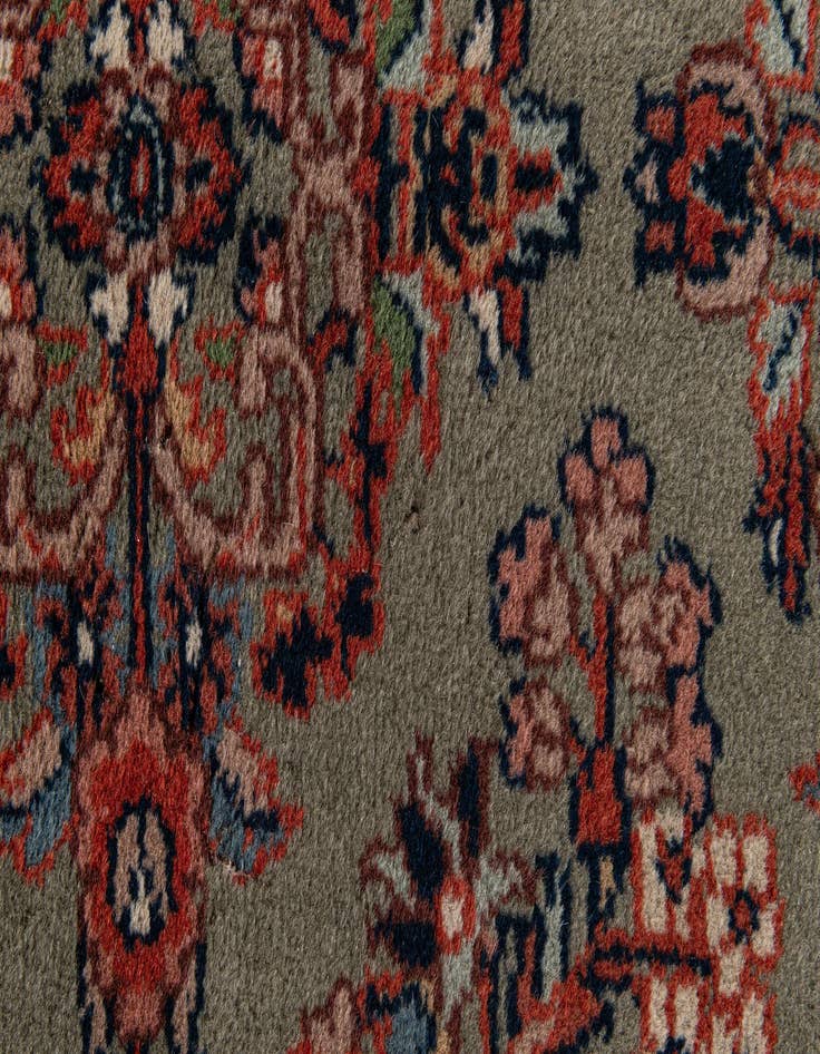 Detail image of  3' 4 x 5' 6  Hand Knotted Kashan Oriental Wool Rug