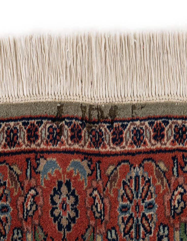 Detail image of  3' 4 x 5' 6  Hand Knotted Kashan Oriental Wool Rug