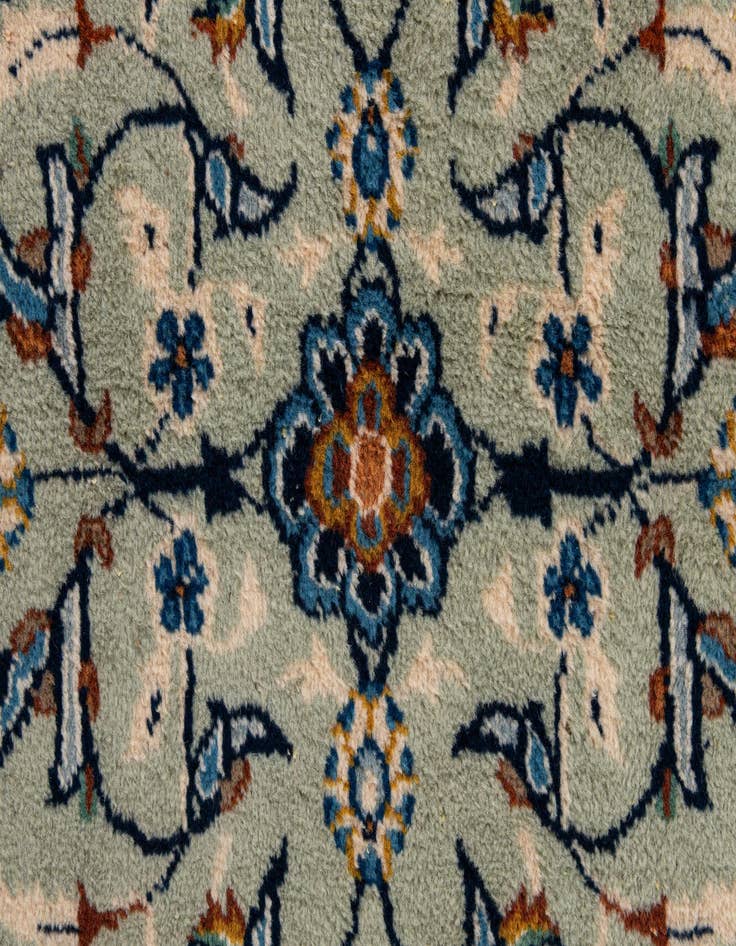Detail image of  8' 10 x 11' 10  Hand Knotted Kashan Persian Wool Rug