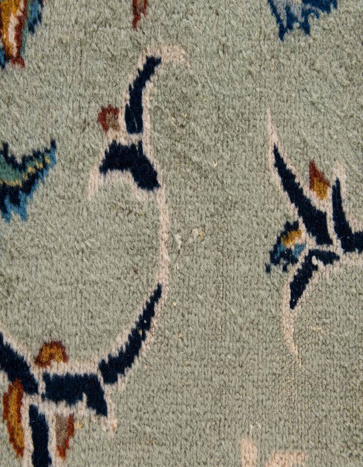 Detail image of  8' 10 x 11' 10  Hand Knotted Kashan Persian Wool Rug