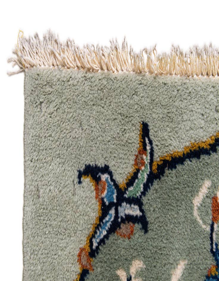 Detail image of  8' 10 x 11' 10  Hand Knotted Kashan Persian Wool Rug