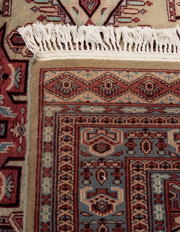 Detail image of  4' 3 x 6' 4  Hand Knotted Kazak Oriental Wool Rug