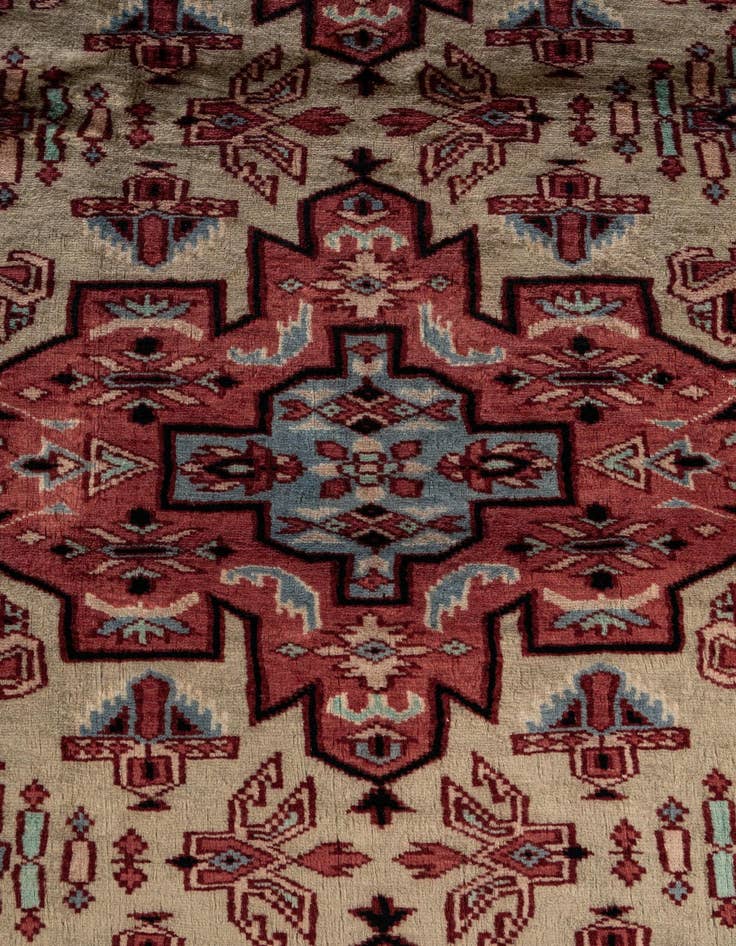 Detail image of  4' 3 x 6' 4  Hand Knotted Kazak Oriental Wool Rug