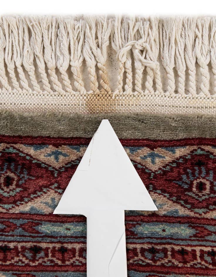 Detail image of  4' 3 x 6' 4  Hand Knotted Kazak Oriental Wool Rug