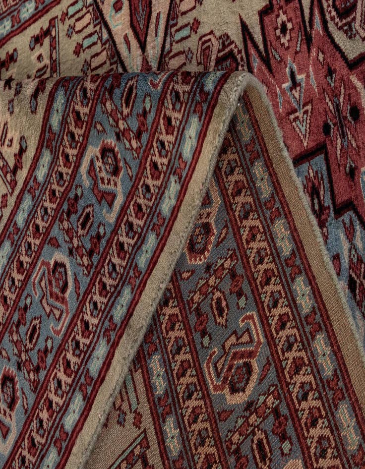 Detail image of  4' 3 x 6' 4  Hand Knotted Kazak Oriental Wool Rug