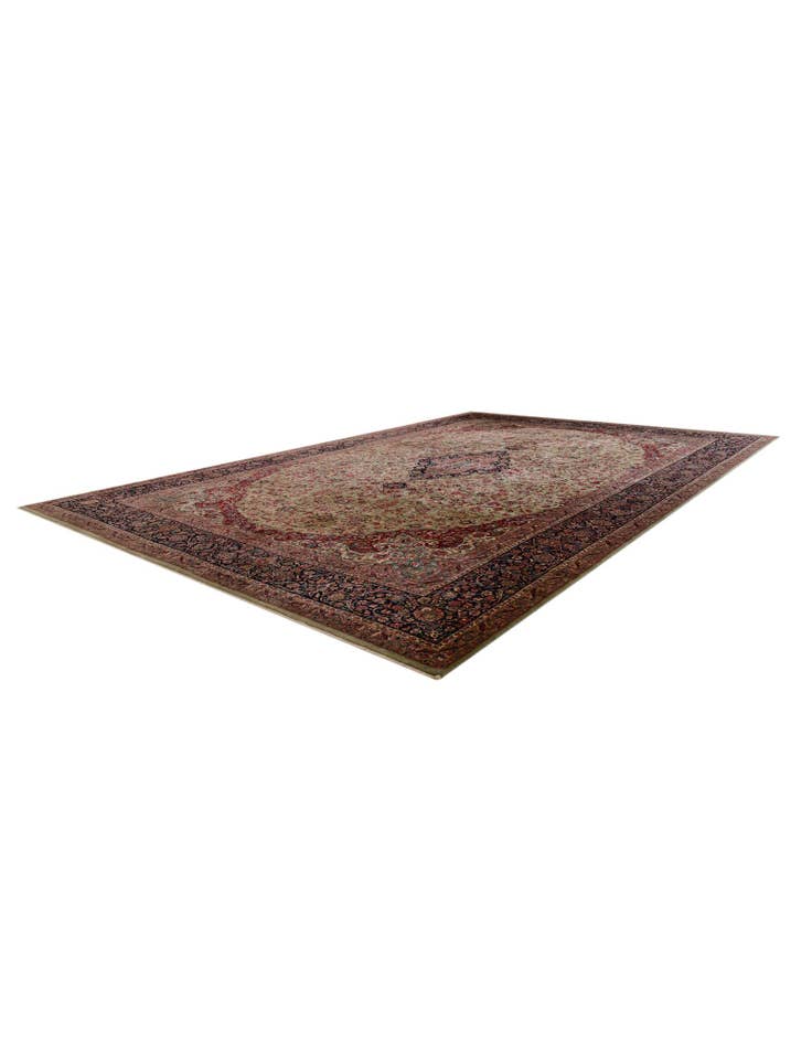 Detail image of 12' 11 x 19' 2 Hand Knotted Kerman Persian Rug