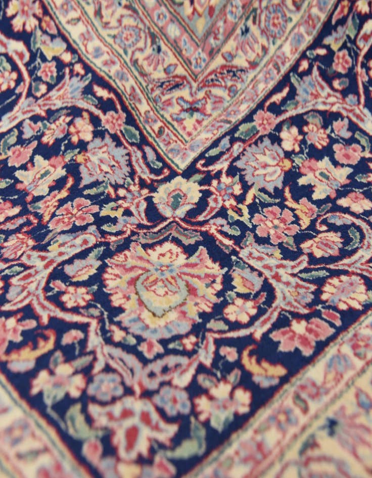 Detail image of  12' 11 x 19' 2  Hand Knotted Kerman Persian Rug