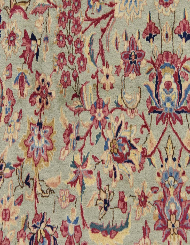 Detail image of  12' 11 x 19' 2  Hand Knotted Kerman Persian Rug