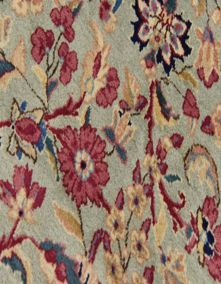 Detail image of  12' 11 x 19' 2  Hand Knotted Kerman Persian Rug