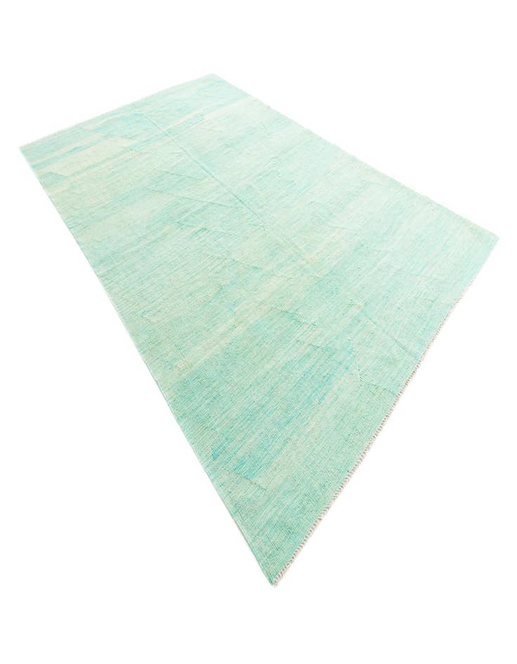 Detail image of  6' 5 x 9' 9  Hand Woven Kilim Modern Wool Rug