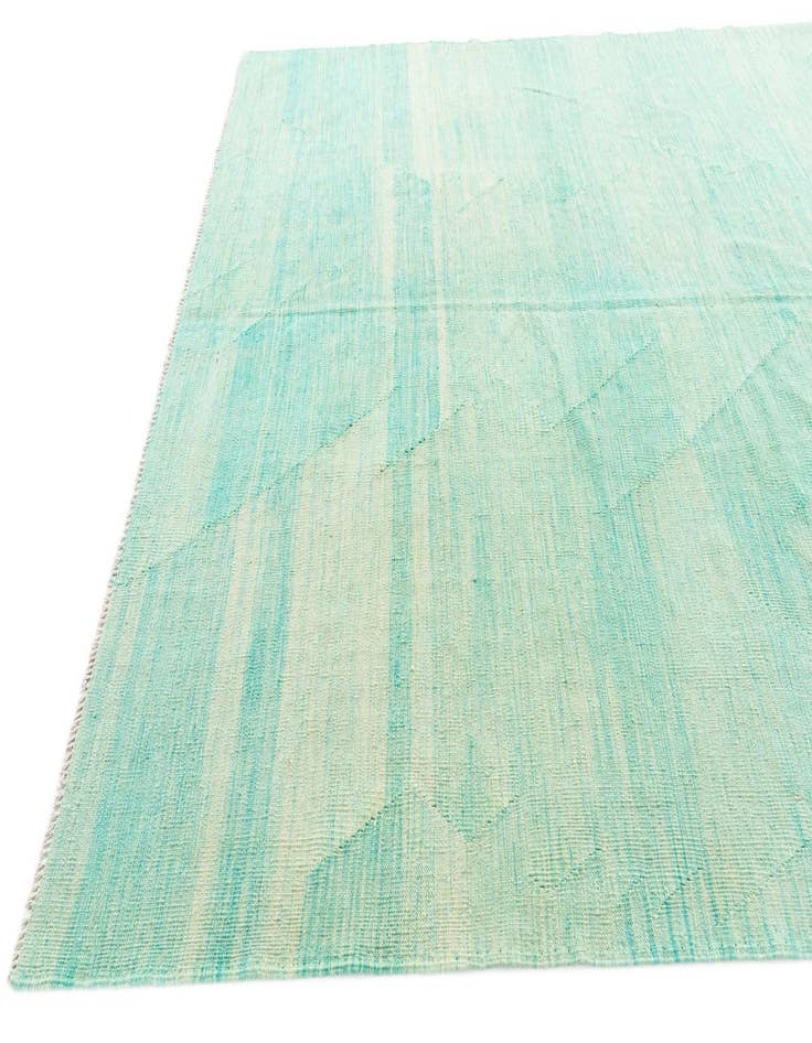 Detail image of  6' 5 x 9' 9  Hand Woven Kilim Modern Wool Rug