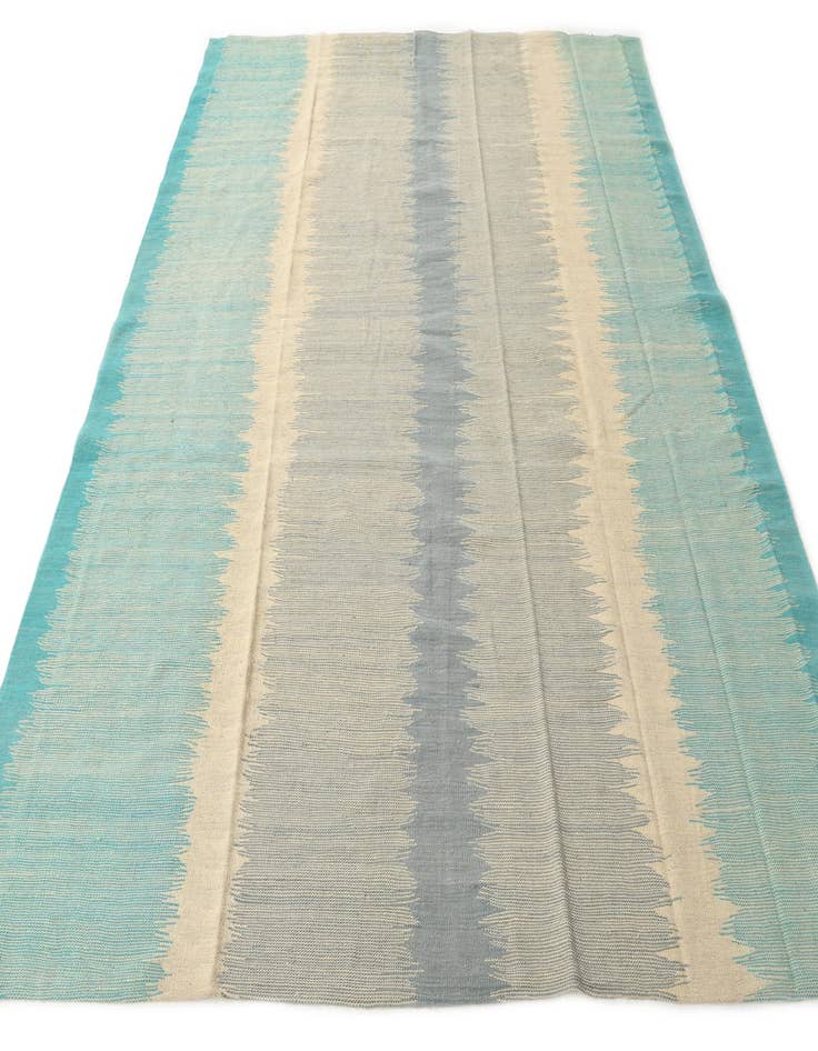 Detail image of  8' x 9' 8  Hand Woven Kilim Modern Wool Rug